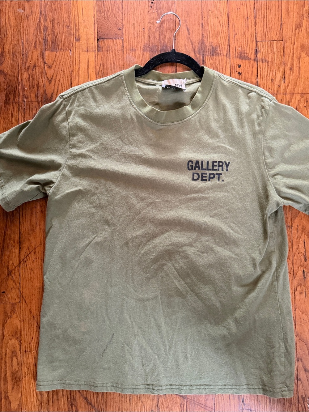 Gallery Dept Olive Green Short-Sleeve Logo Tee